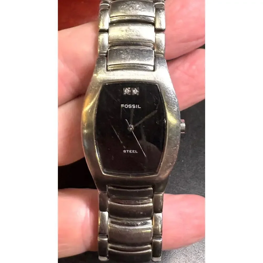Unisex 30mm Silver Tone Fossil Steel Watch, FS2761, Arkitekt Model, WR 30M